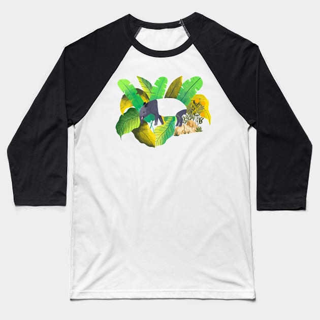 The mighty Tapir Baseball T-Shirt by Think Beyond Color